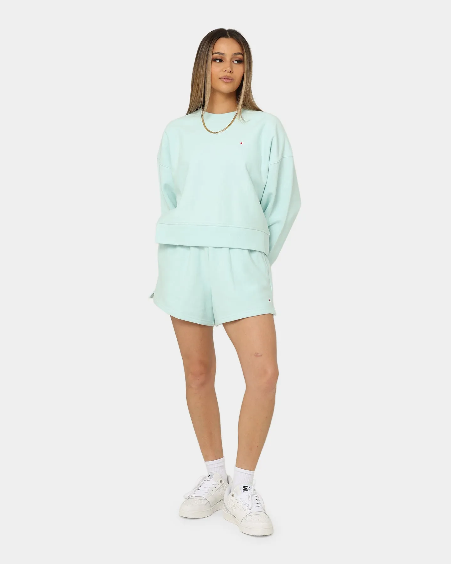 Champion Women's Reverse Weave Level Up Crewneck Seoul Soul