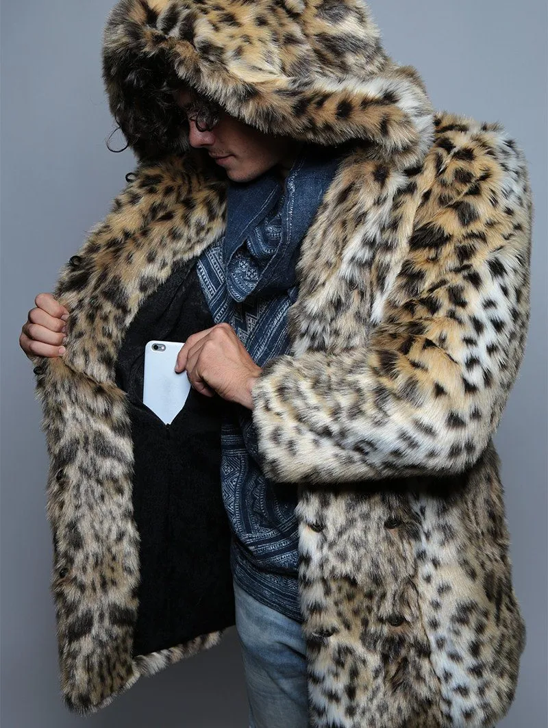 Cheetah Classic Faux Fur Coat | Men's