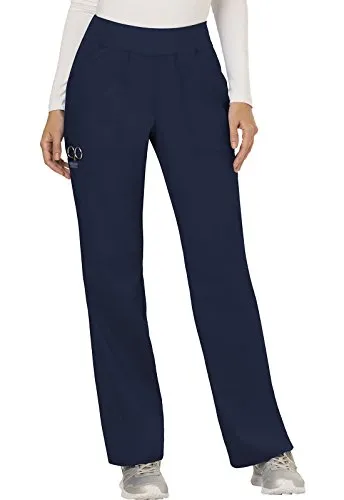 Cherokee WW110P Women's Mid Rise Straight Leg Pull-on Pant Petite