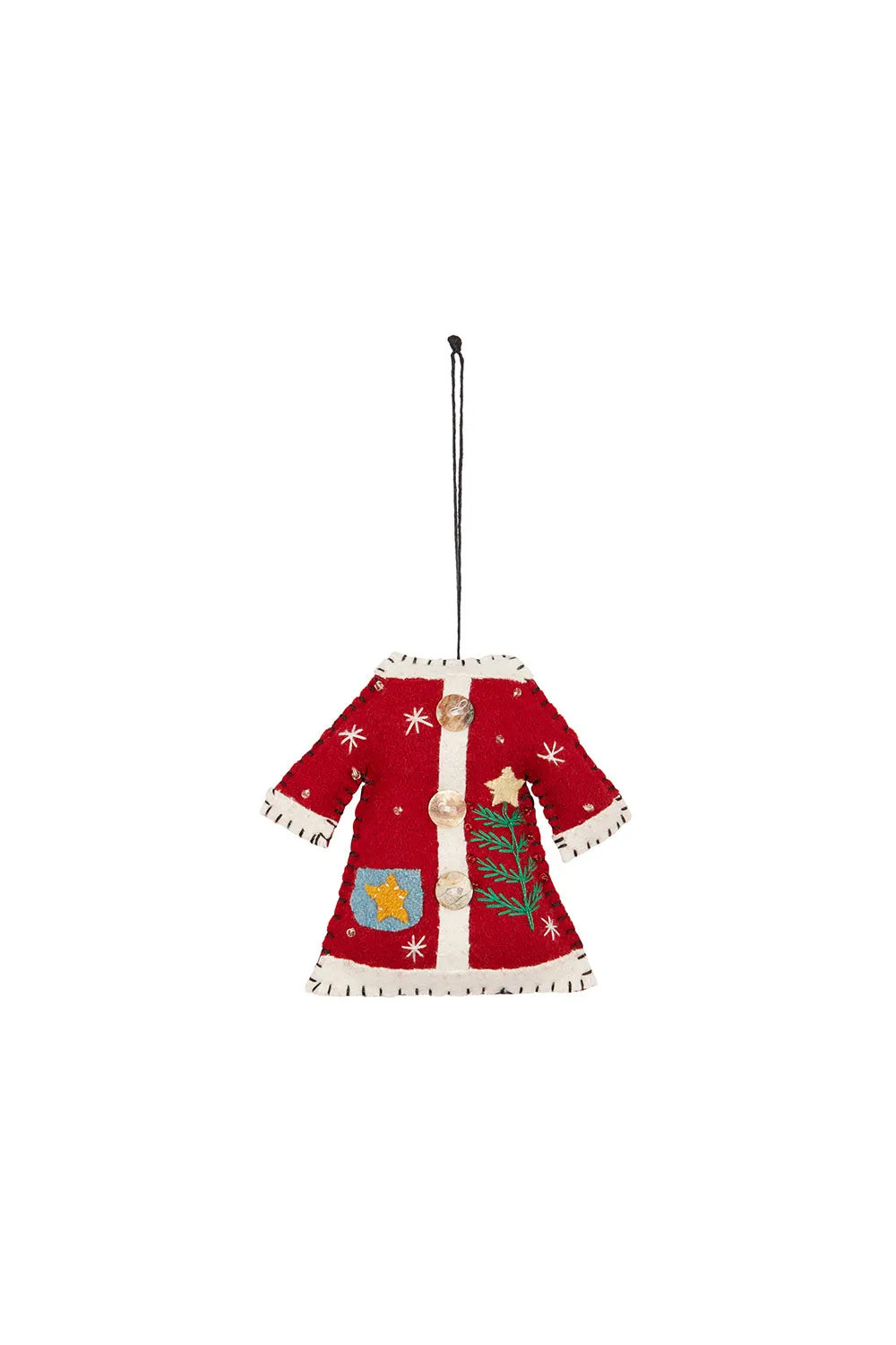 Christmas Coat Ornament Red