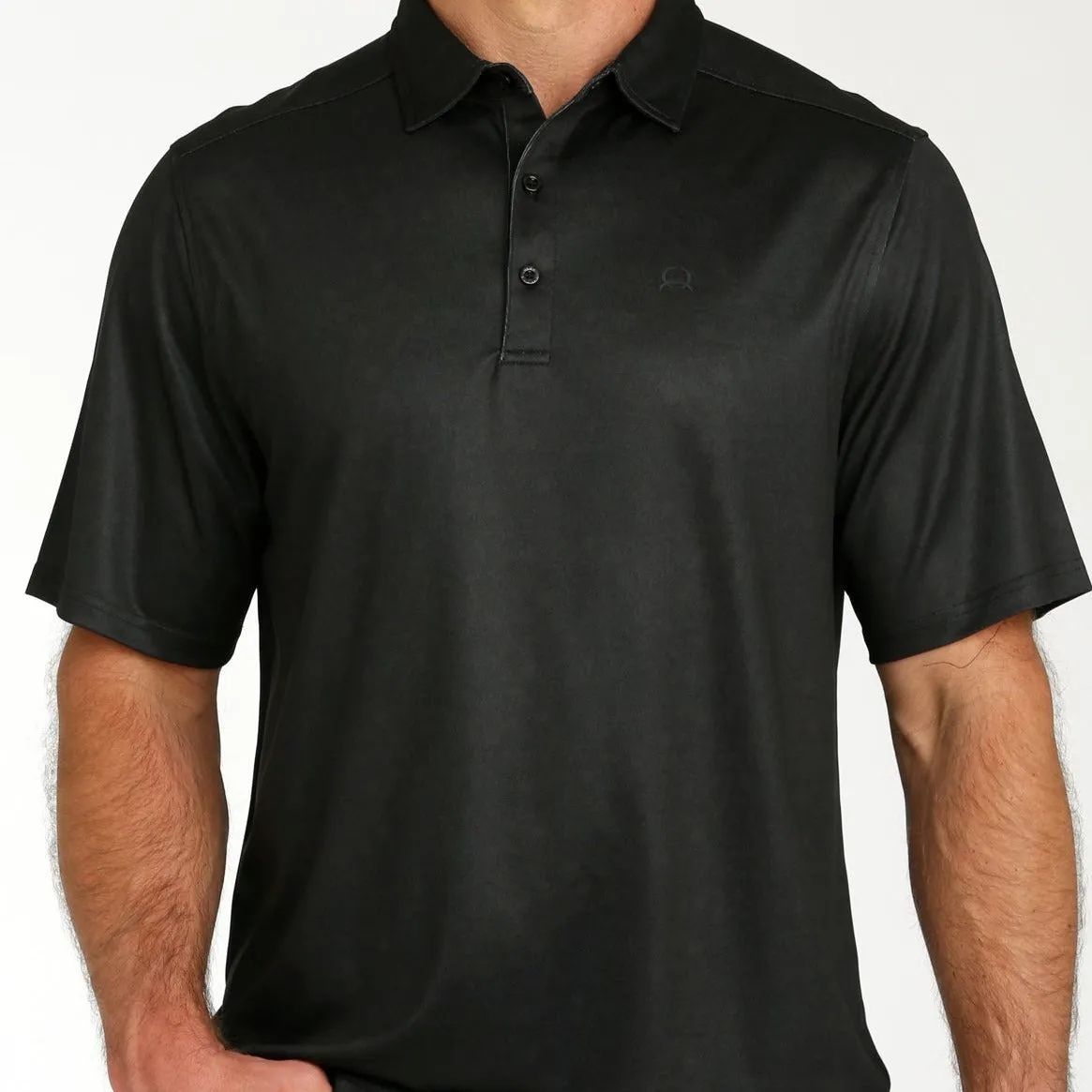 Cinch Men's Arenaflex Short Sleeve Polo in Black