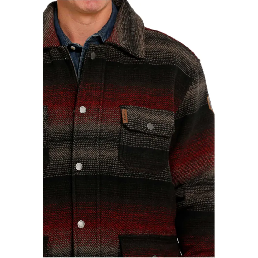 Cinch® Men's Black Striped Frontier Coat MWJ1572001