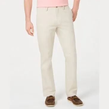 Club Room Mens Flat Front Button-Zip Fly Chino Pants