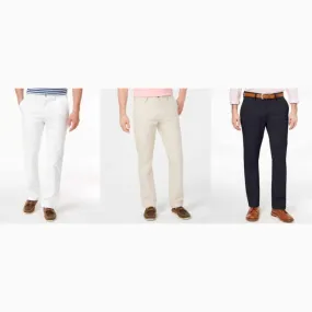 Club Room Mens Flat Front Button-Zip Fly Chino Pants