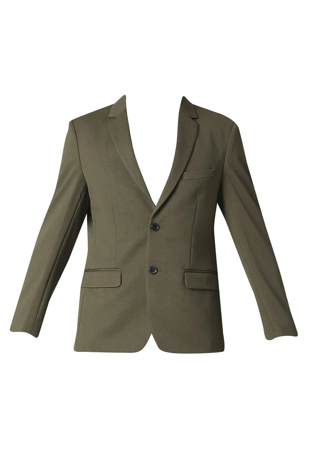 Comfort Fit Self Structure Knit Blazers