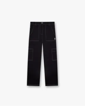 Contrast Stitch Pant - Jet Black