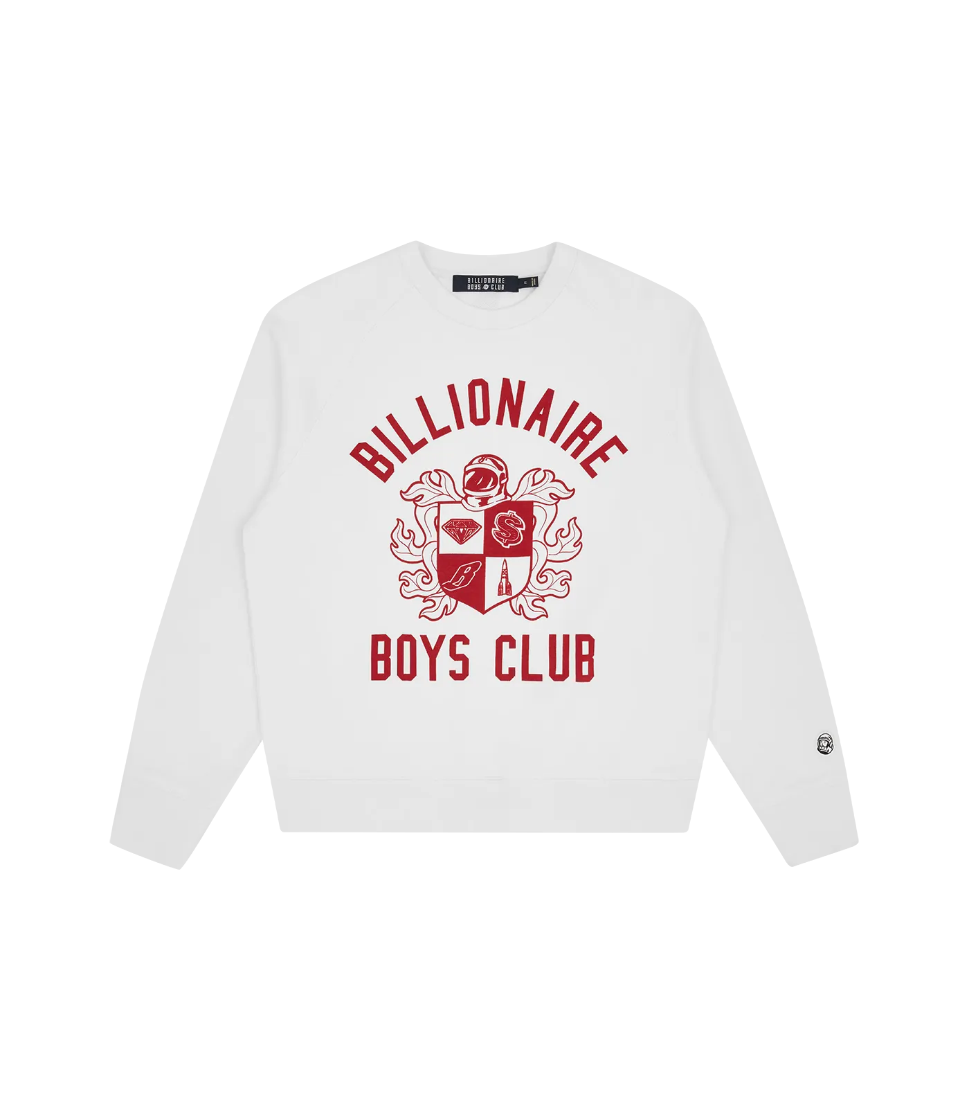 CREST LOGO CREWNECK - WHITE