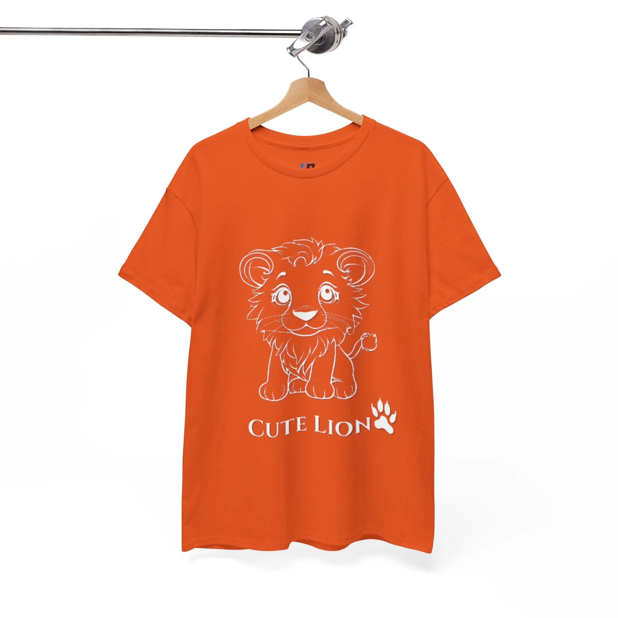 Cute Lion design Unisex Heavy Cotton Tee