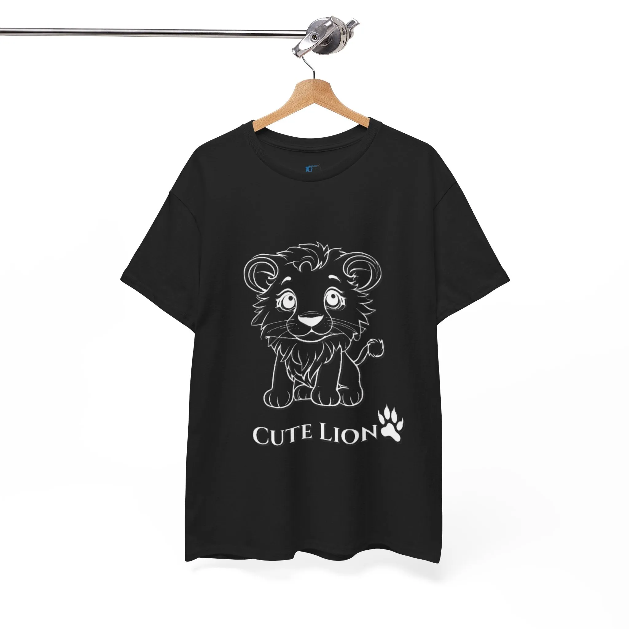 Cute Lion design Unisex Heavy Cotton Tee