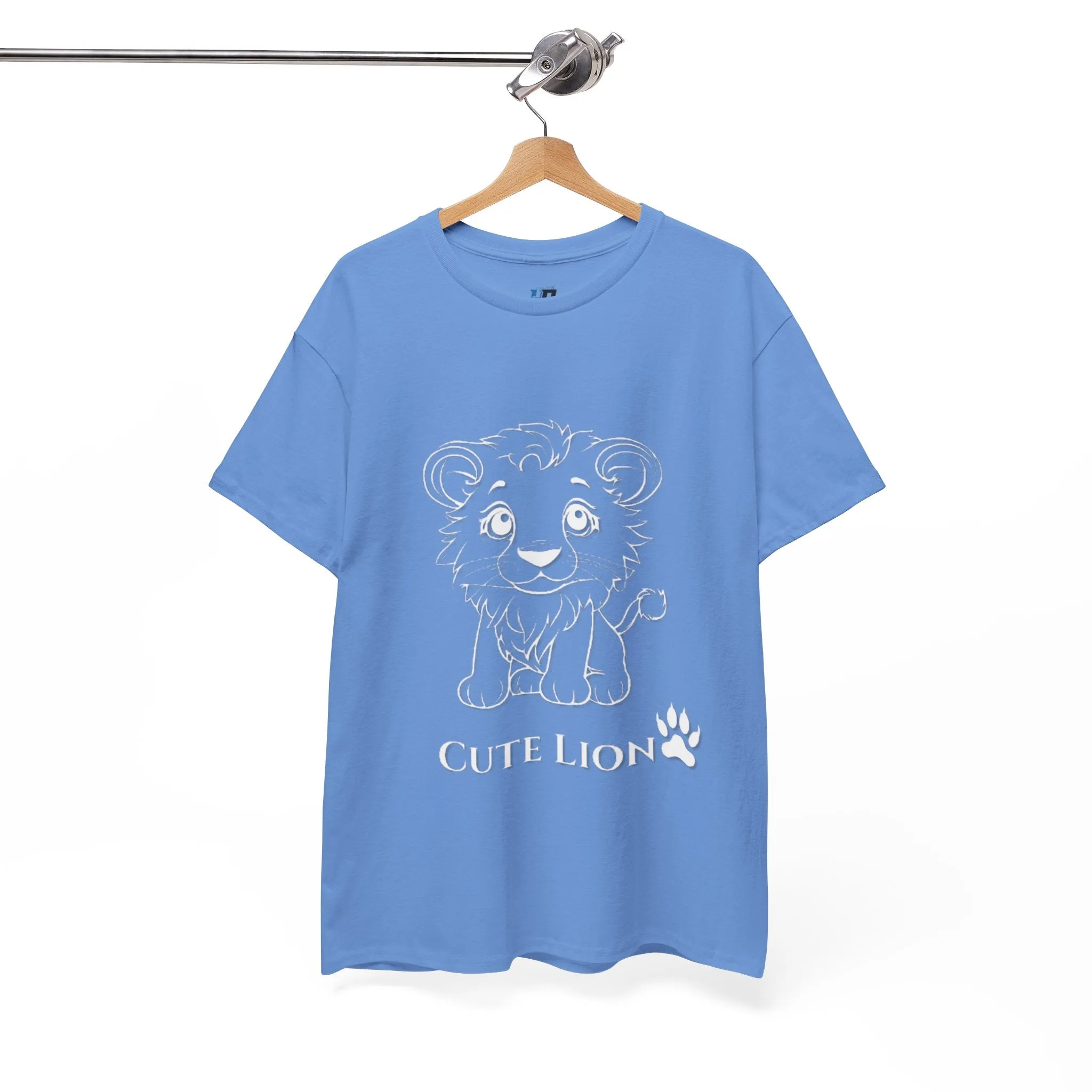 Cute Lion design Unisex Heavy Cotton Tee