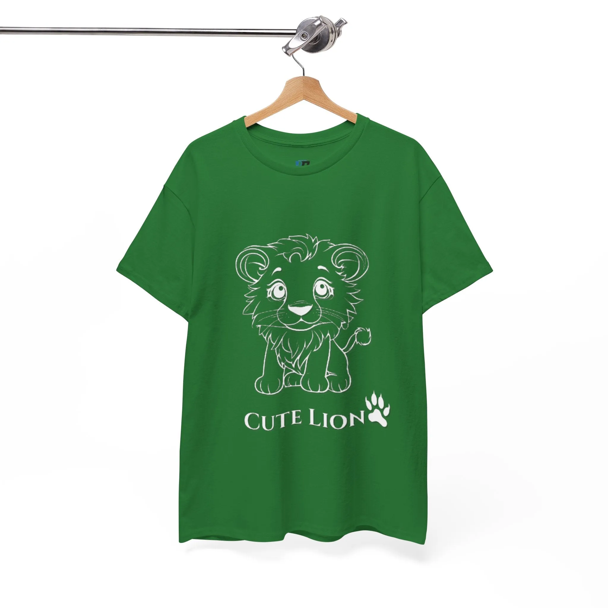 Cute Lion design Unisex Heavy Cotton Tee