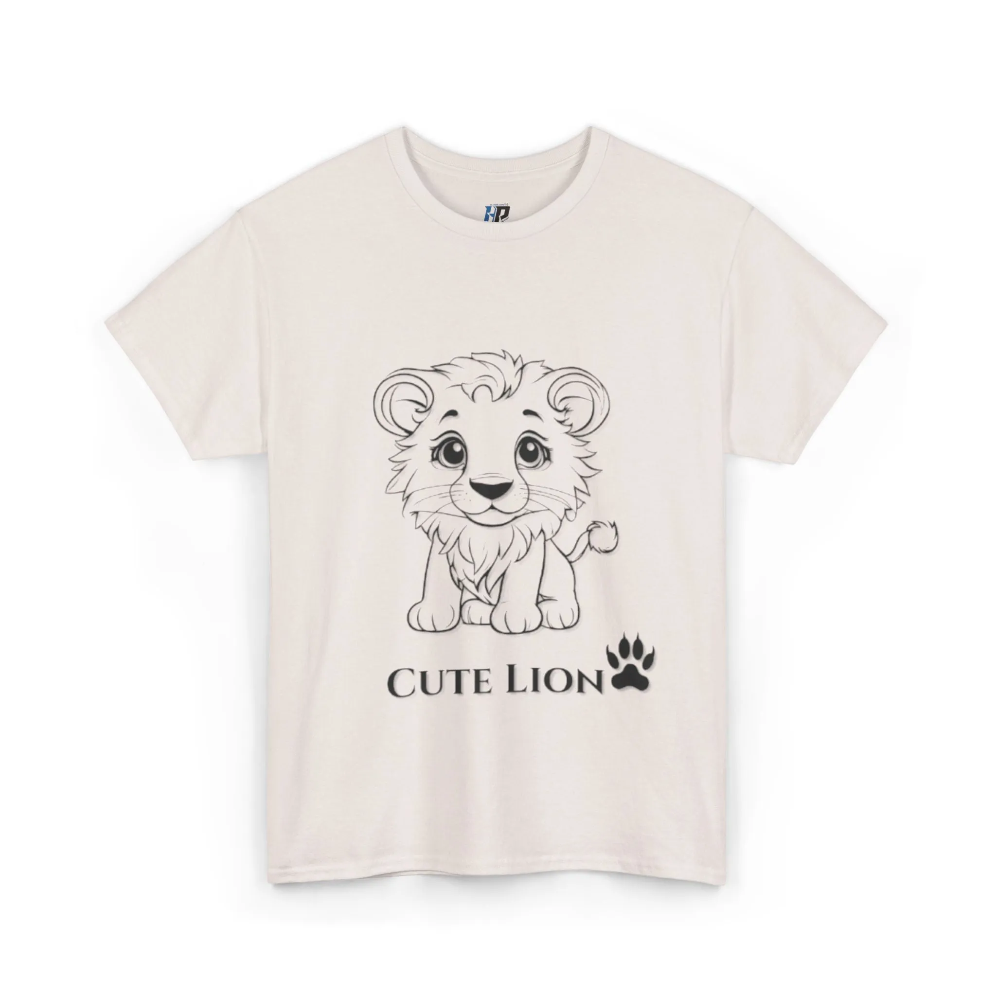 Cute Lion design Unisex Heavy Cotton Tee