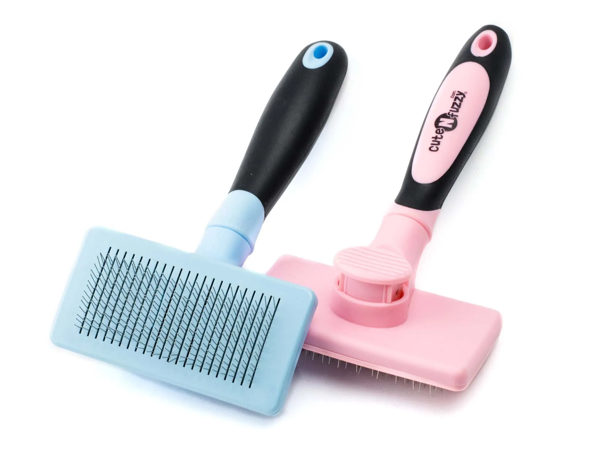 CuteNfuzzy Self Cleaning Pet Slicker Brush