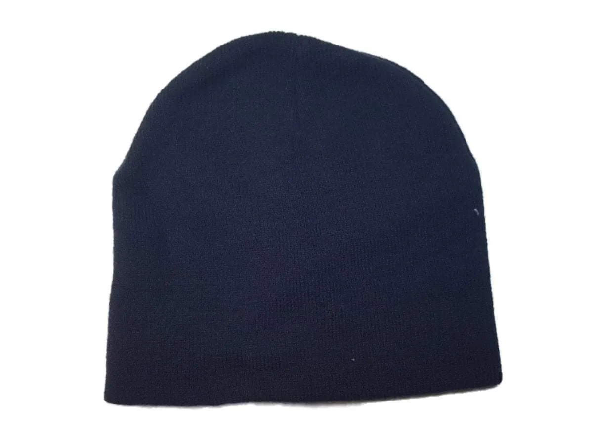 Dallas Mavericks Men's Navy Blue Acrylic Knit Uncuffed Skull Beanie Hat Cap