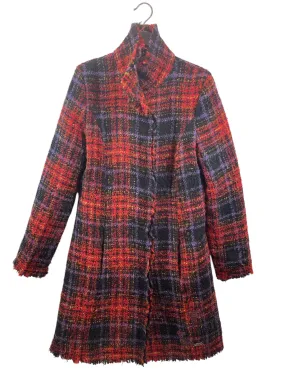 Desigual/Coat/38/Plaid/Wool/RED/RN 129068