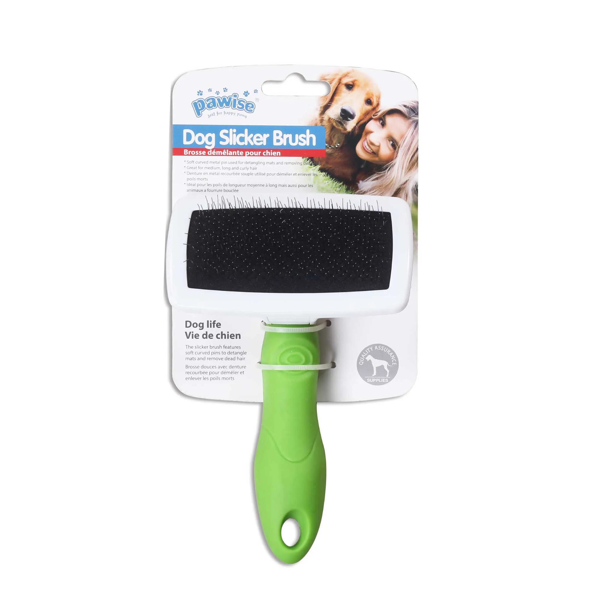 Dog Slicker Brush Medium Cat Pet Undercoat Detangling Long Hair Grooming Pawise