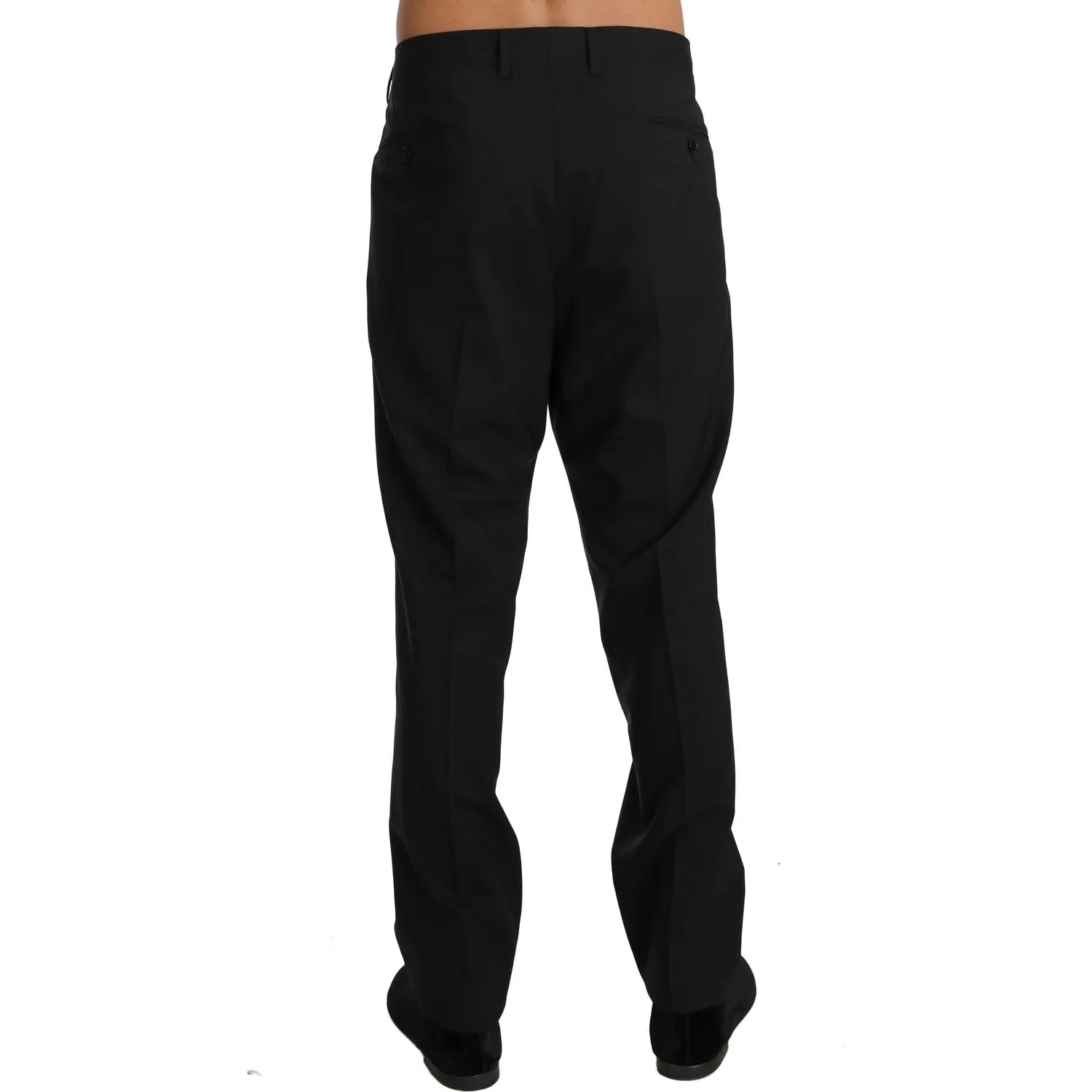 Dolce & Gabbana Elegant Black Wool Dress Pants