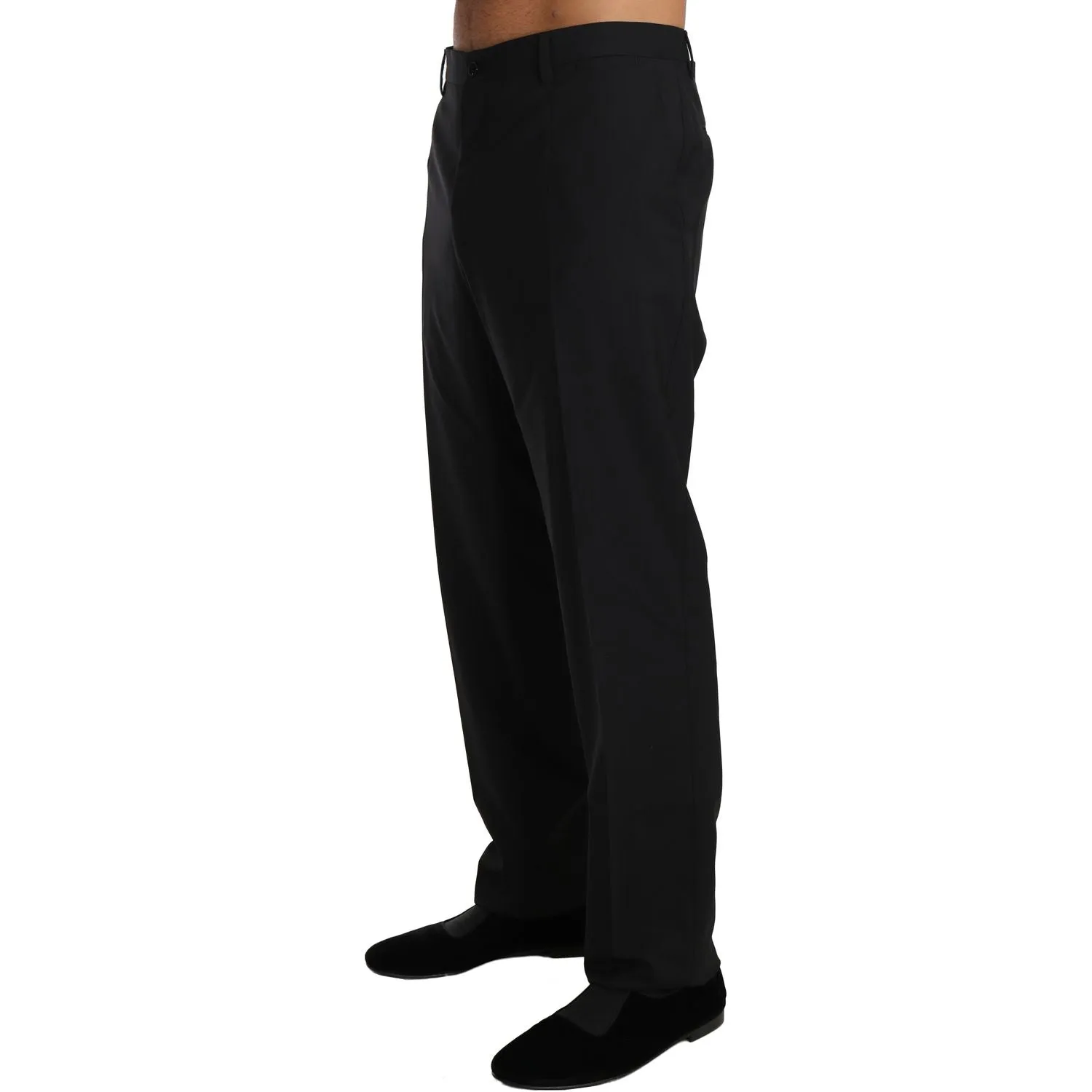 Dolce & Gabbana Elegant Black Wool Dress Pants