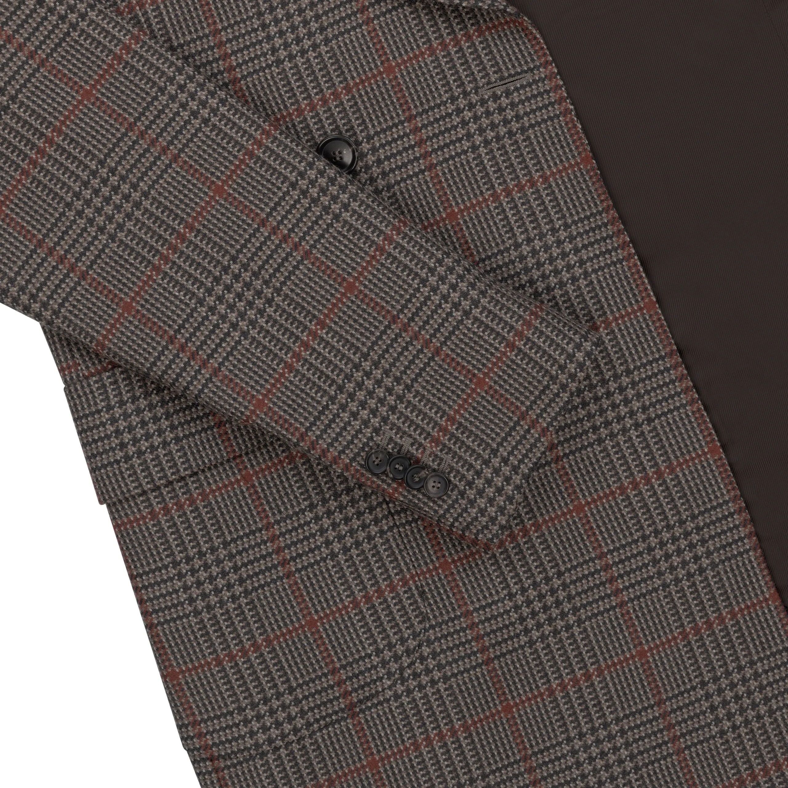 Double-Breasted Checked Wool Coat in Multicolor. Exclusively Made for Sartale