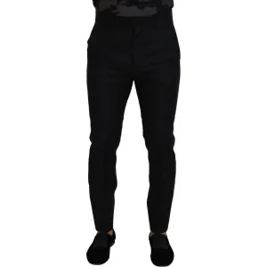 Dsquared² Back Virgin Wool Slim Fit Men Formal Pants