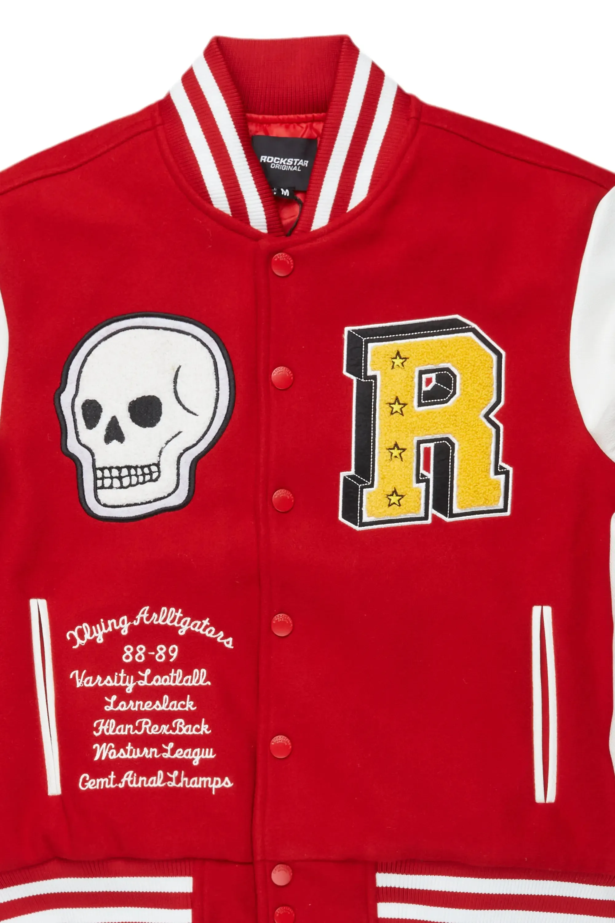 Eisen Red/White Varsity Jacket