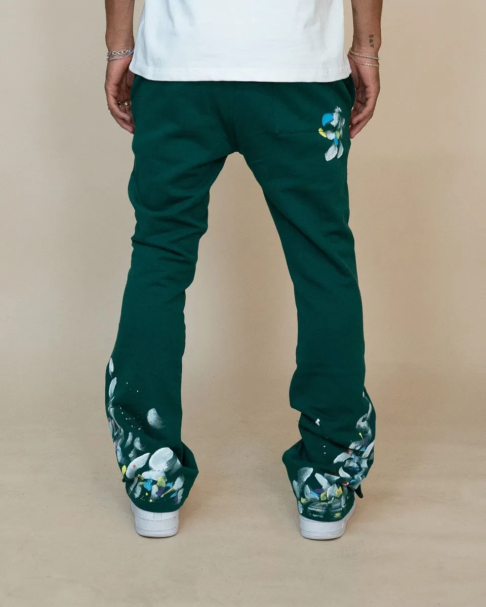 EPTM PAINT SNAP FLARED PANTS EP11711-GREEN