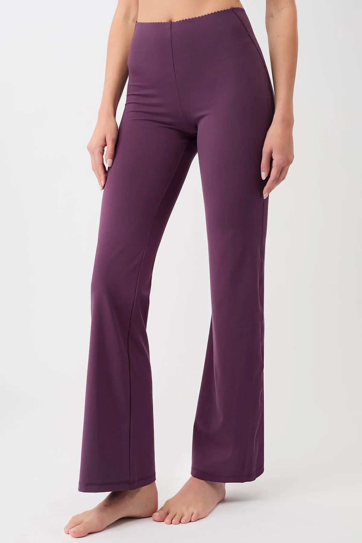 Flared Workout Pants Purple Passion