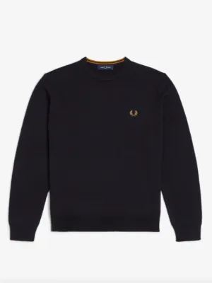 Fred Perry Classic Crew Neck Jumper/Navy - CORE AW24