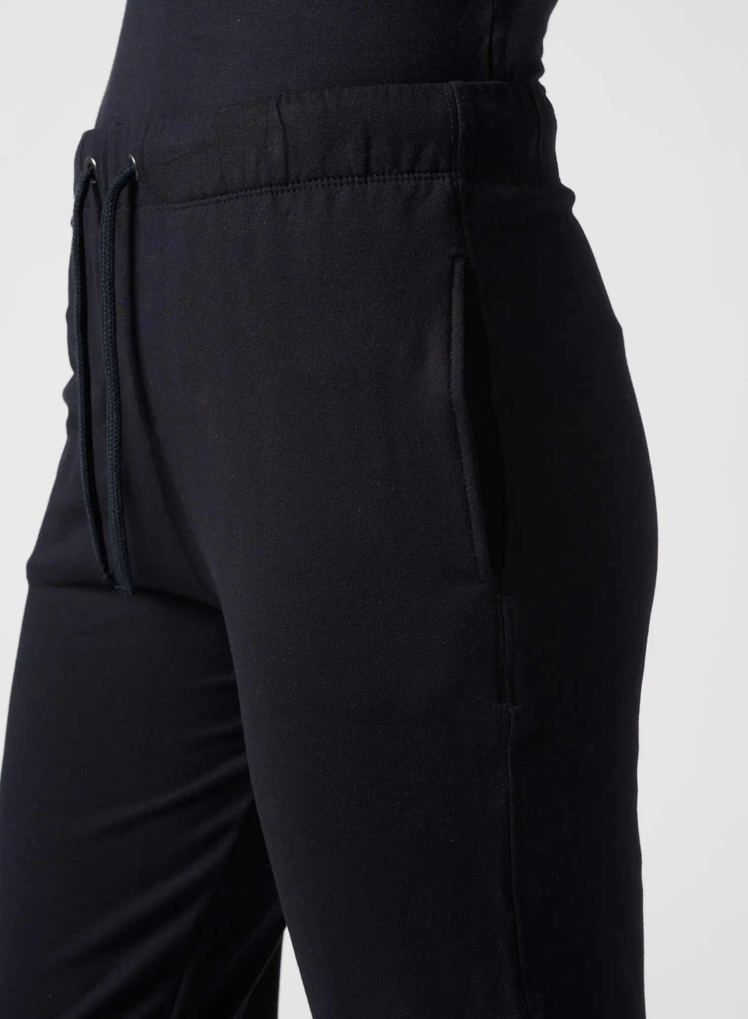 French Terry Drawstring Pant With Cuff