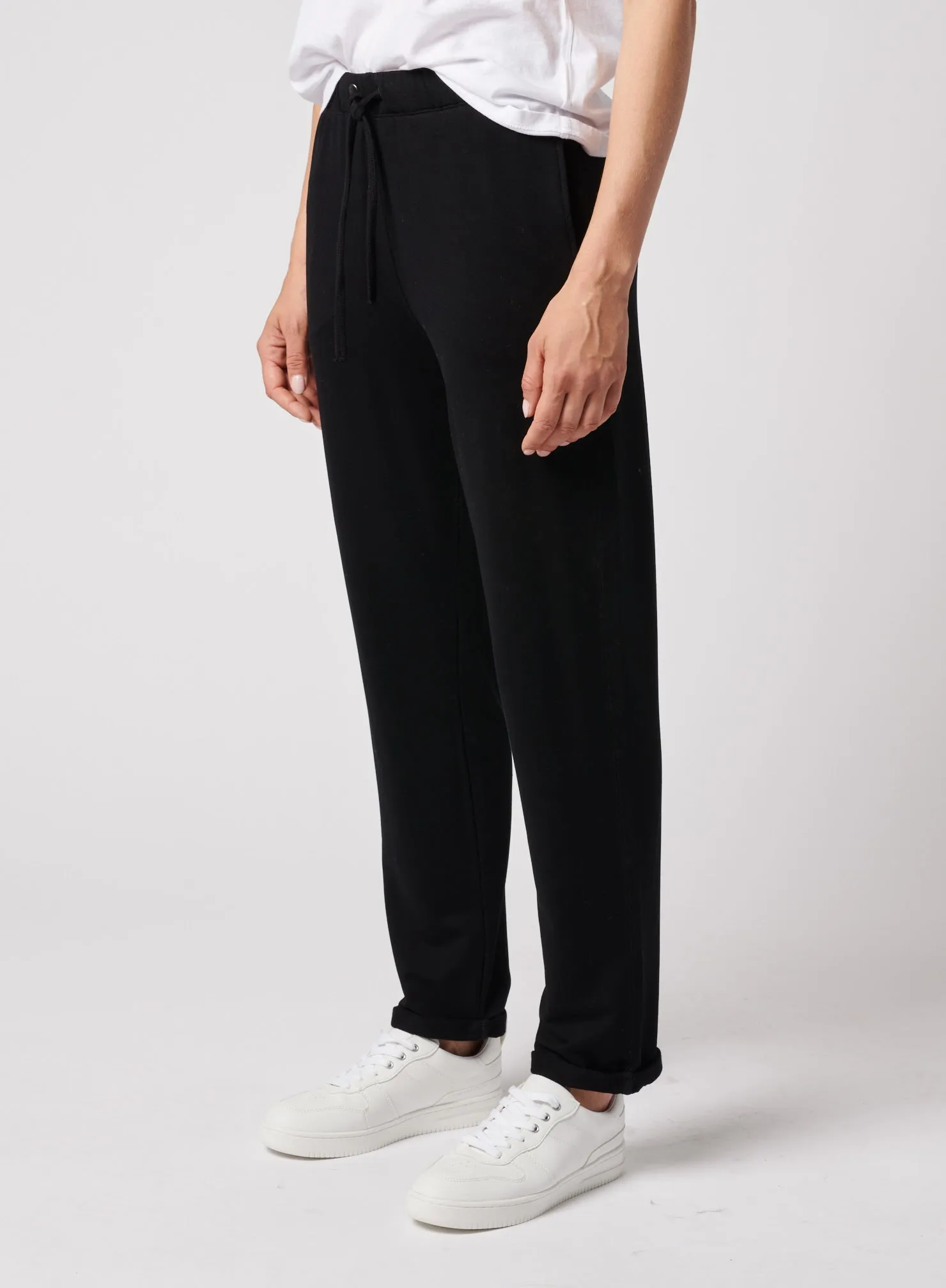 French Terry Drawstring Pant With Cuff