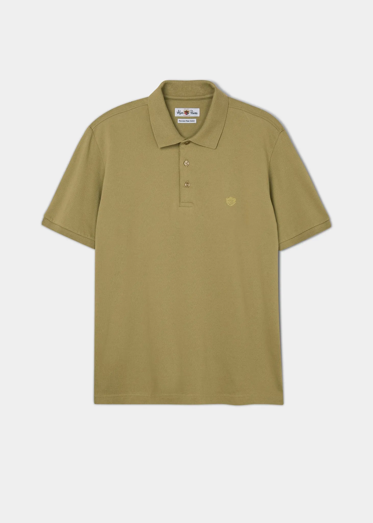 Fritton Pique Polo Shirt In Olive