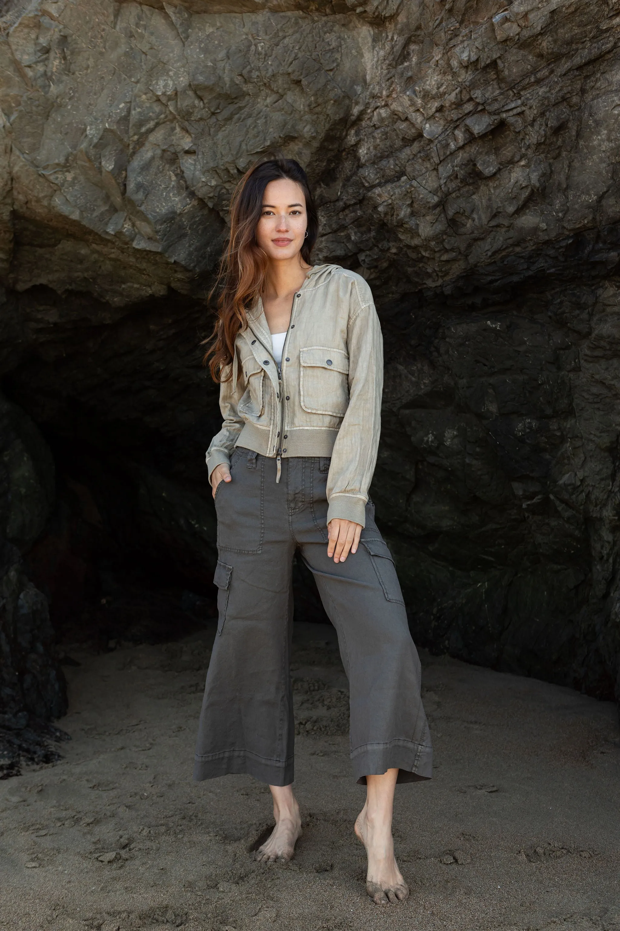 Galla Stretch Linen Pant