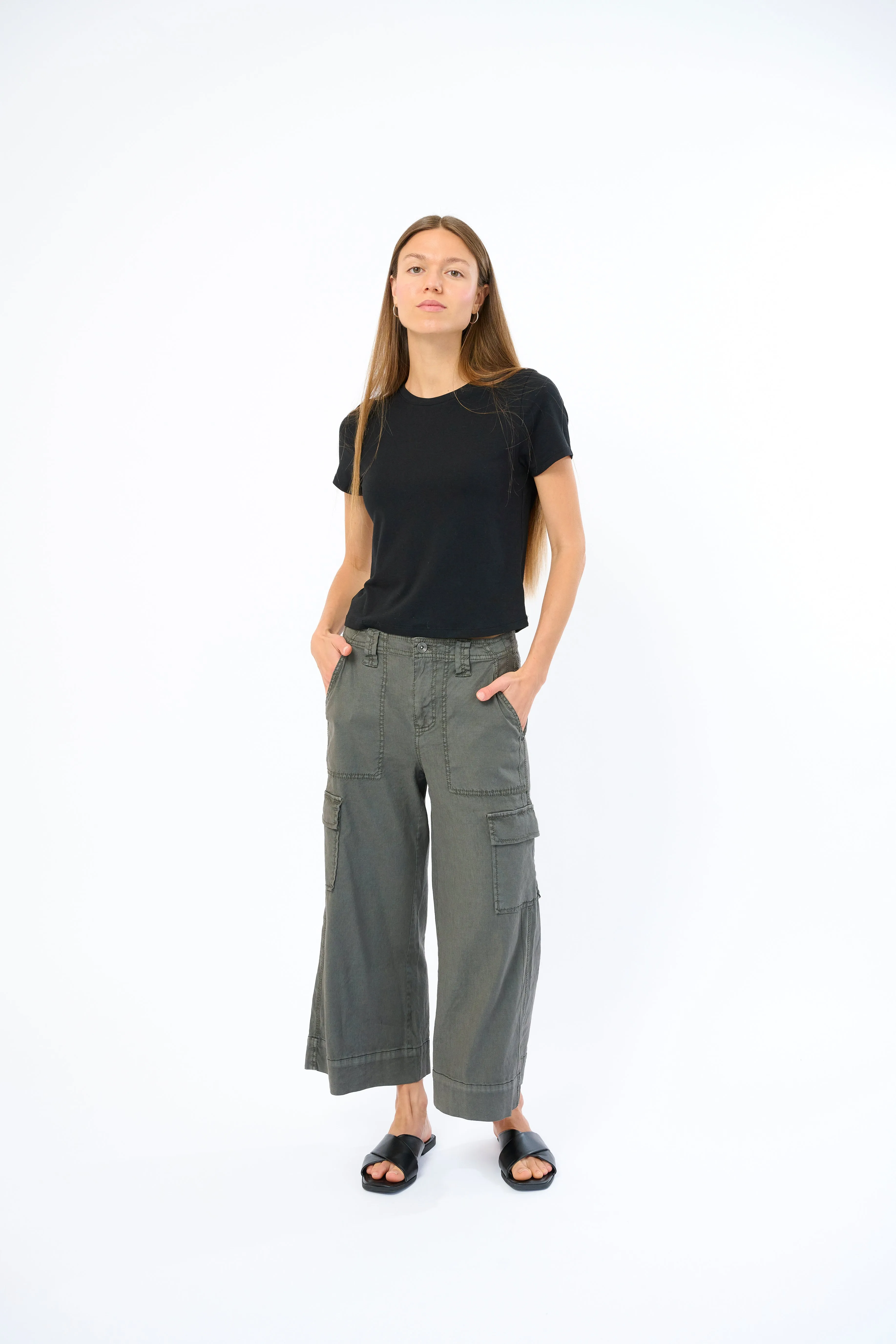 Galla Stretch Linen Pant