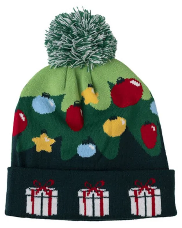 Gertex Christmas Cuffed Pom Knit Toque