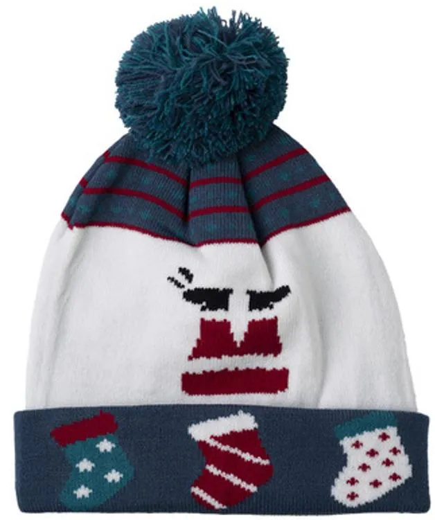 Gertex Christmas Cuffed Pom Knit Toque