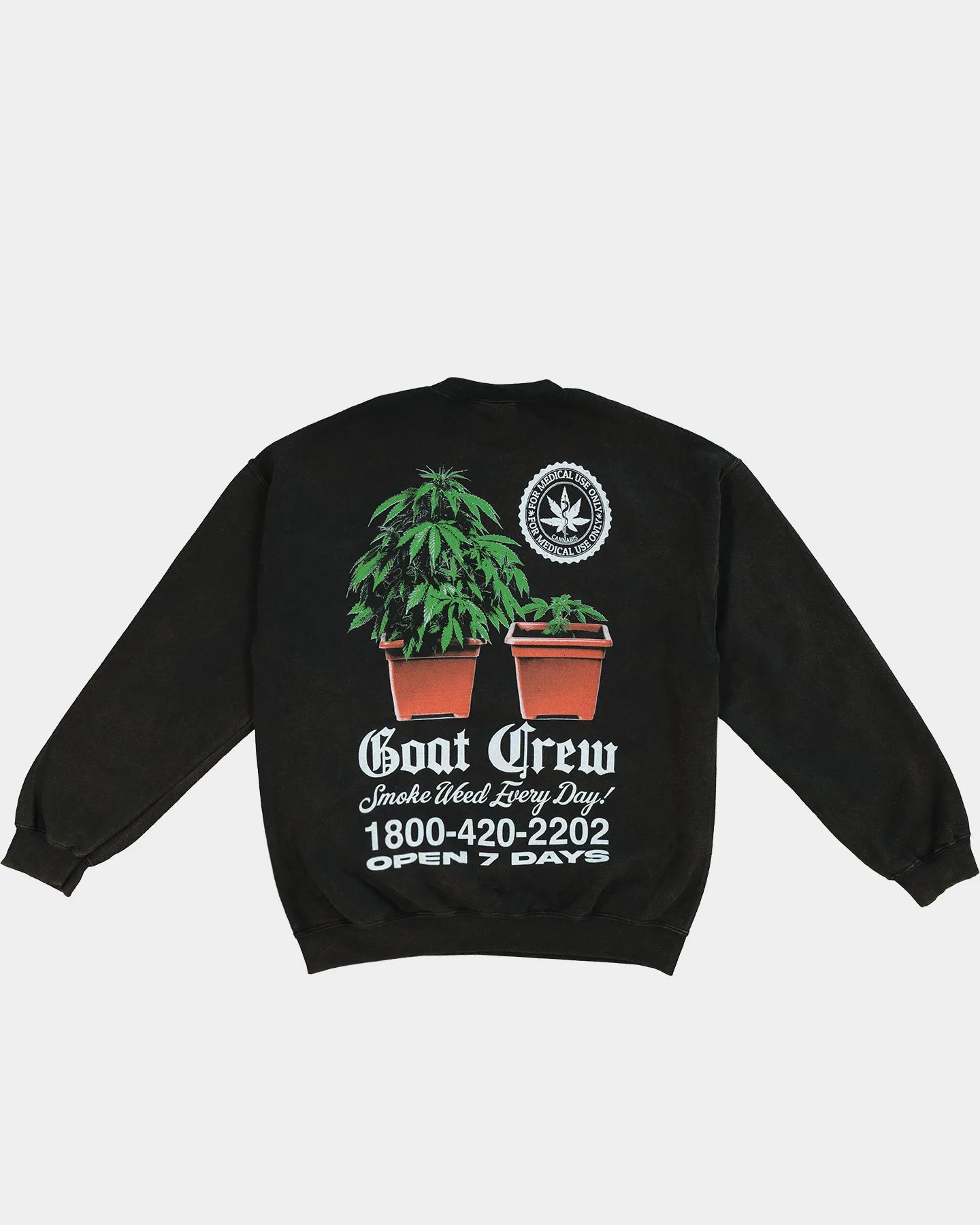 Goat Crew Chemist Vintage Crewneck Black Wash