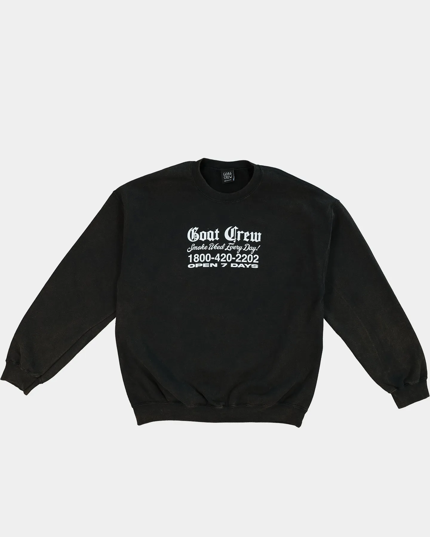 Goat Crew Chemist Vintage Crewneck Black Wash