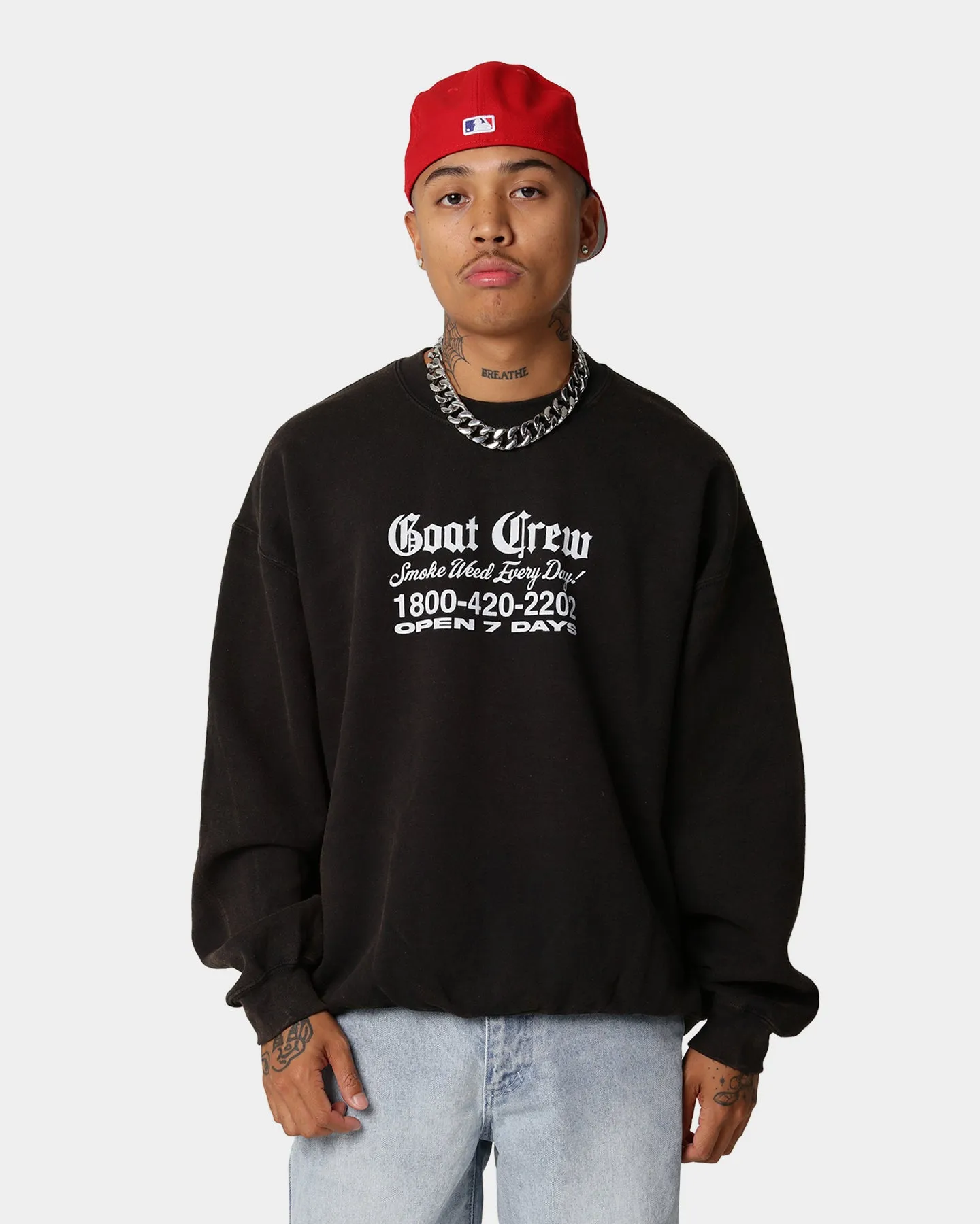 Goat Crew Chemist Vintage Crewneck Black Wash