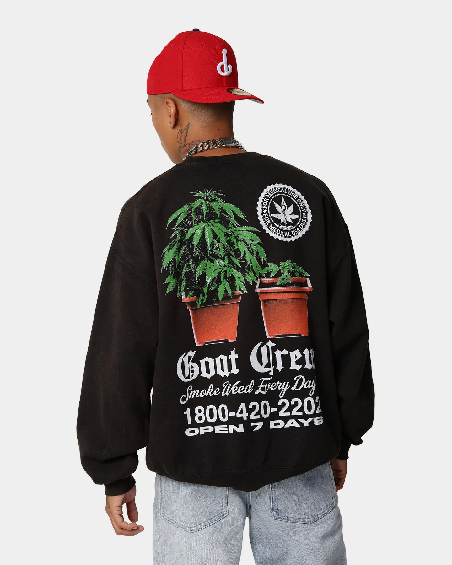 Goat Crew Chemist Vintage Crewneck Black Wash