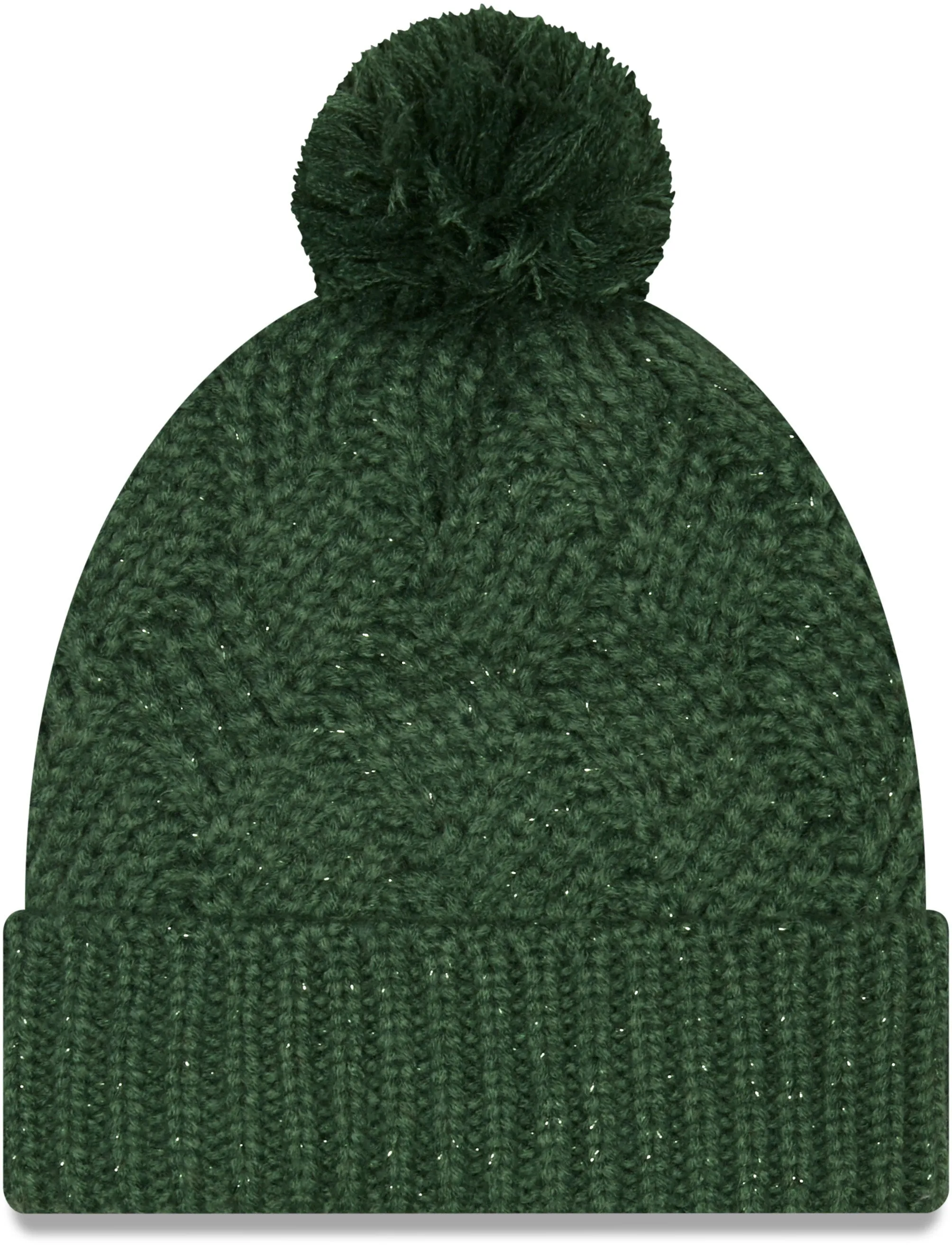 Green Bay Packers Women's Brisk Cuffed Knit Hat with Pom