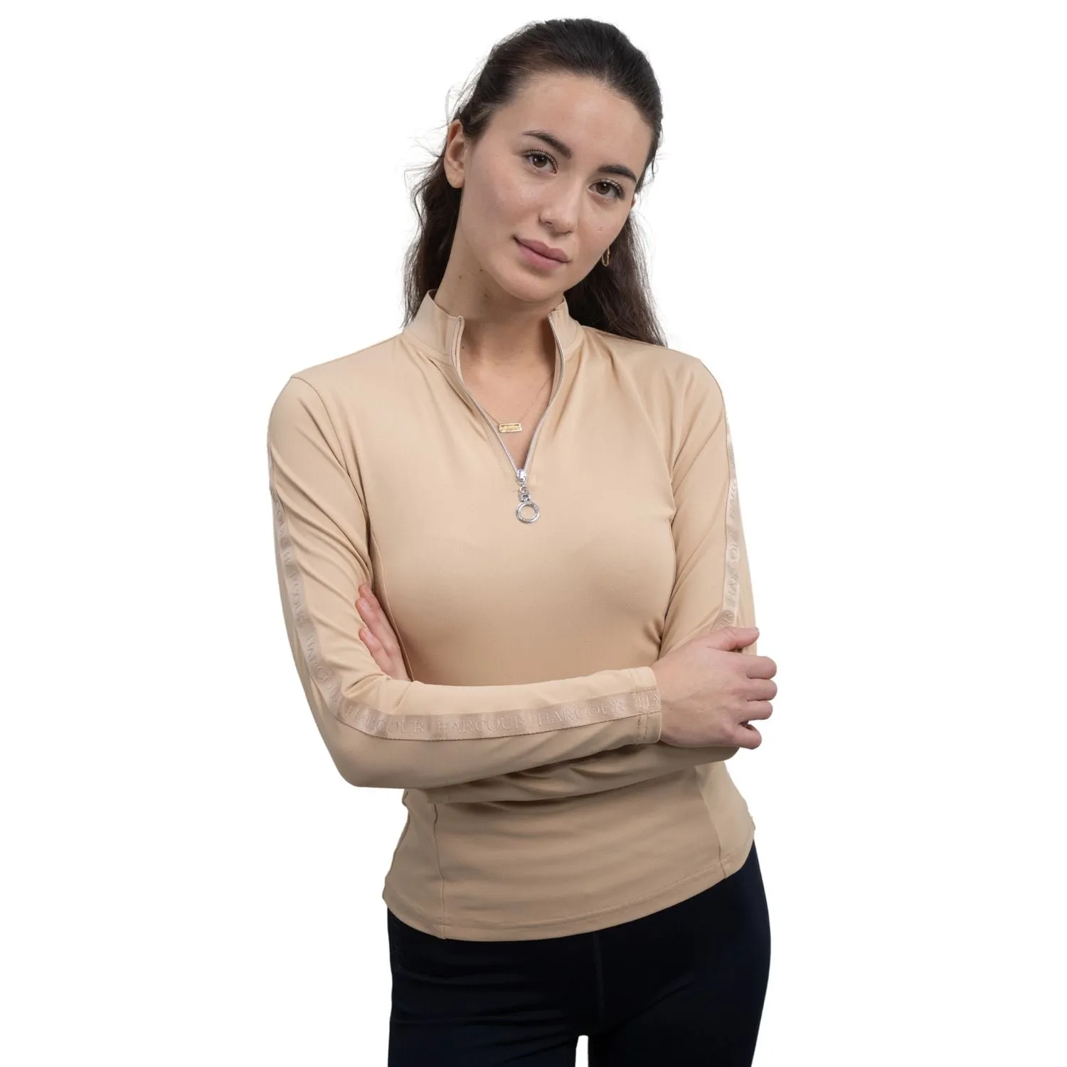 Harcour Poris Long Sleeve Technical Polo