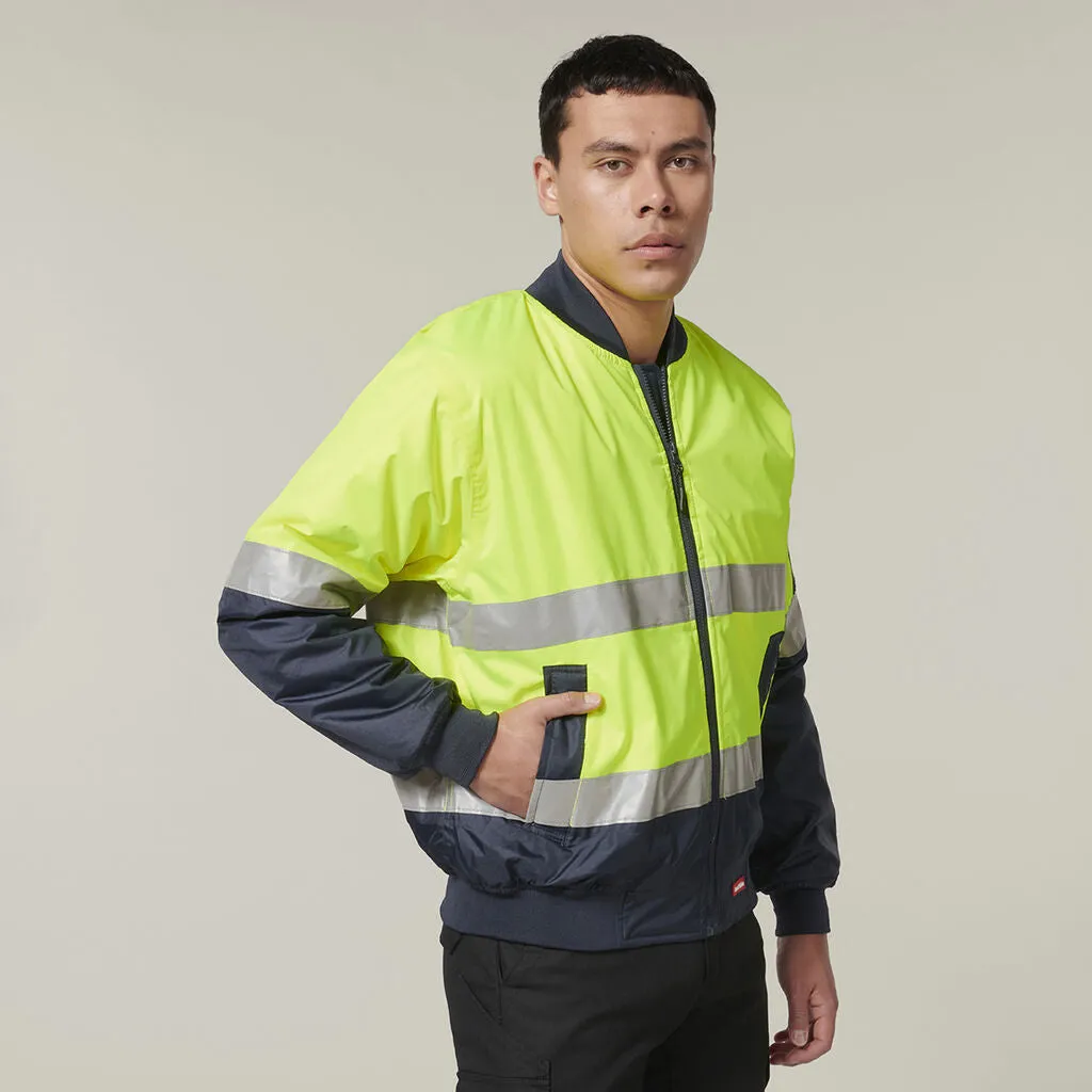 Hard Yakka Core Hi-Vis 2 Tone Taped Waterproof Bomber Jacket (Y06675)