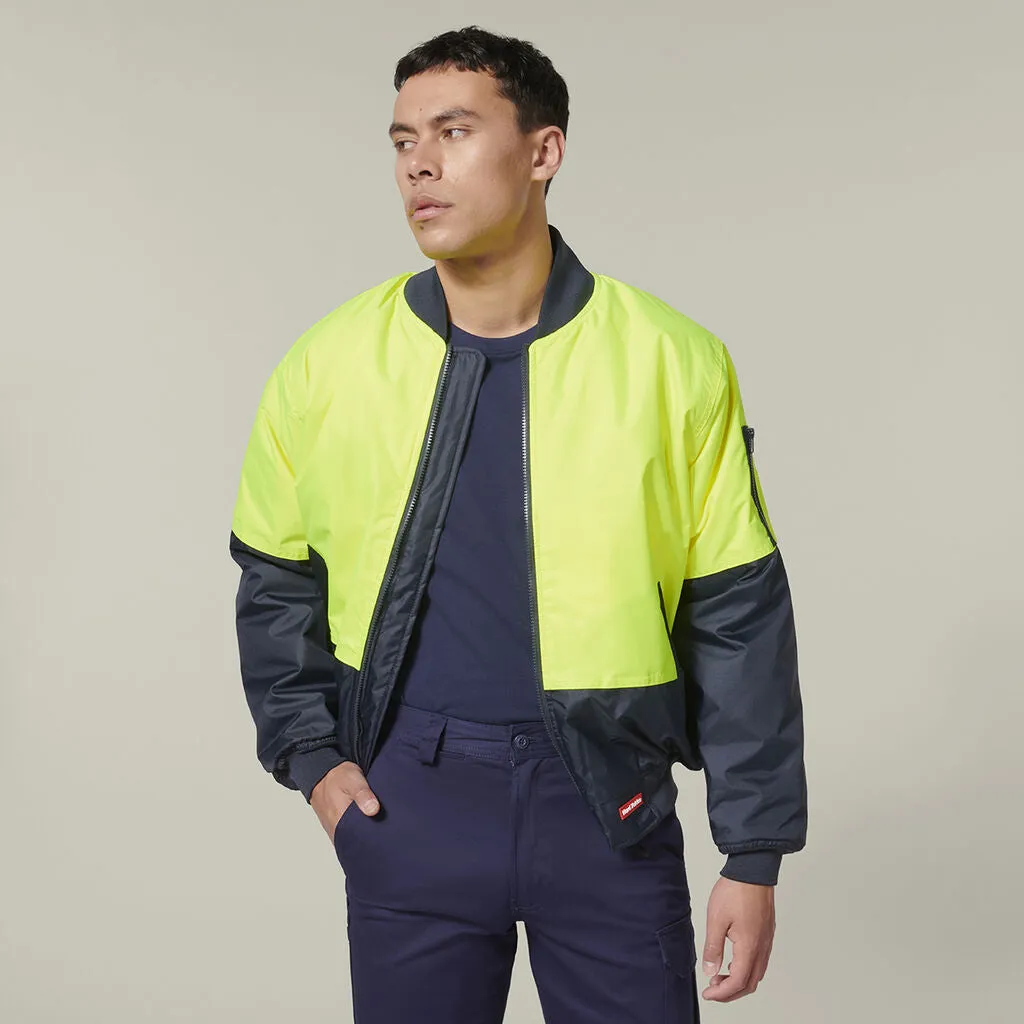 Hard Yakka Core Hi-Vis 2 Tone Waterproof Bomber Jacket (Y06670)