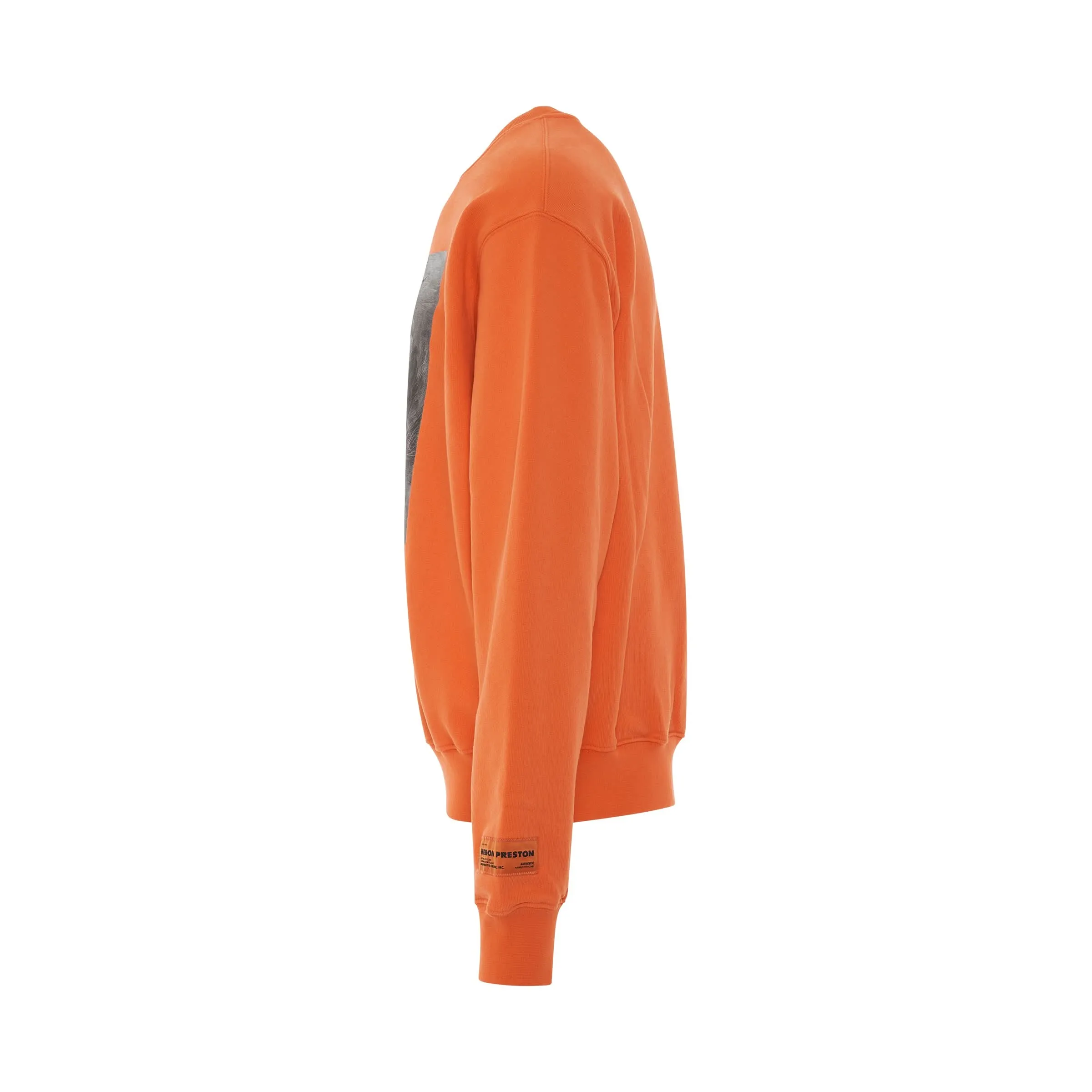 Heron BW Oversized Crewneck Jumper in Orange