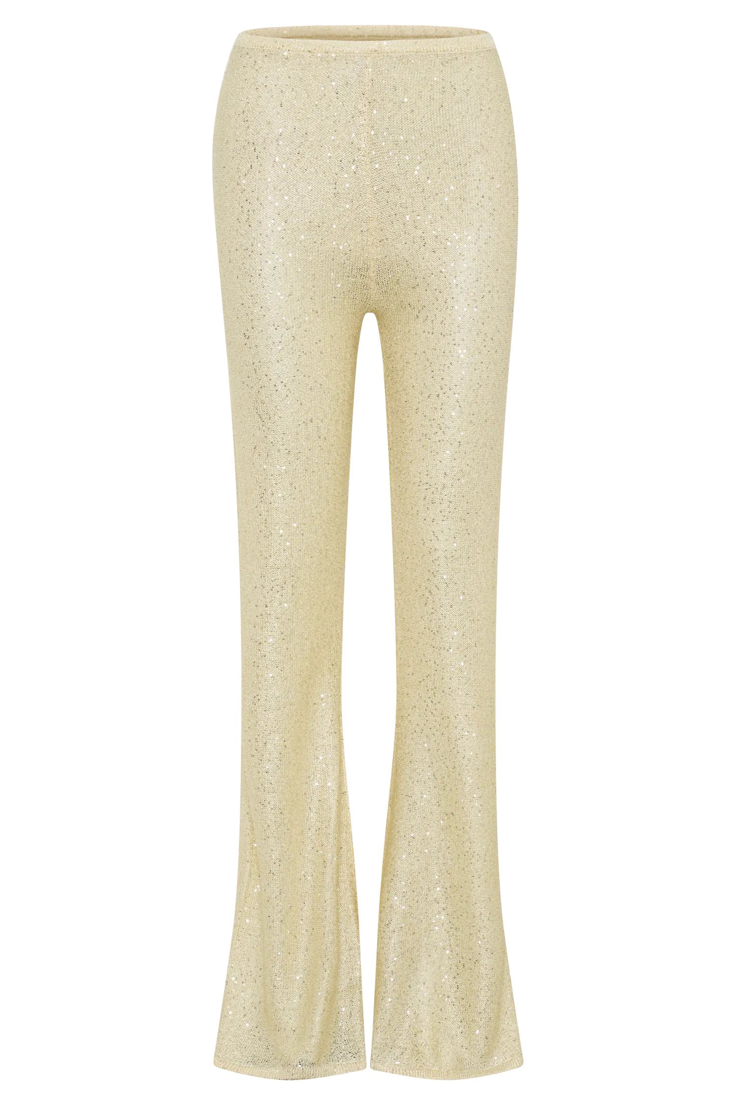 Huntley Sequin Knit Pants - Lemon