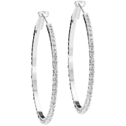 Jessica Rhinestone Hoops