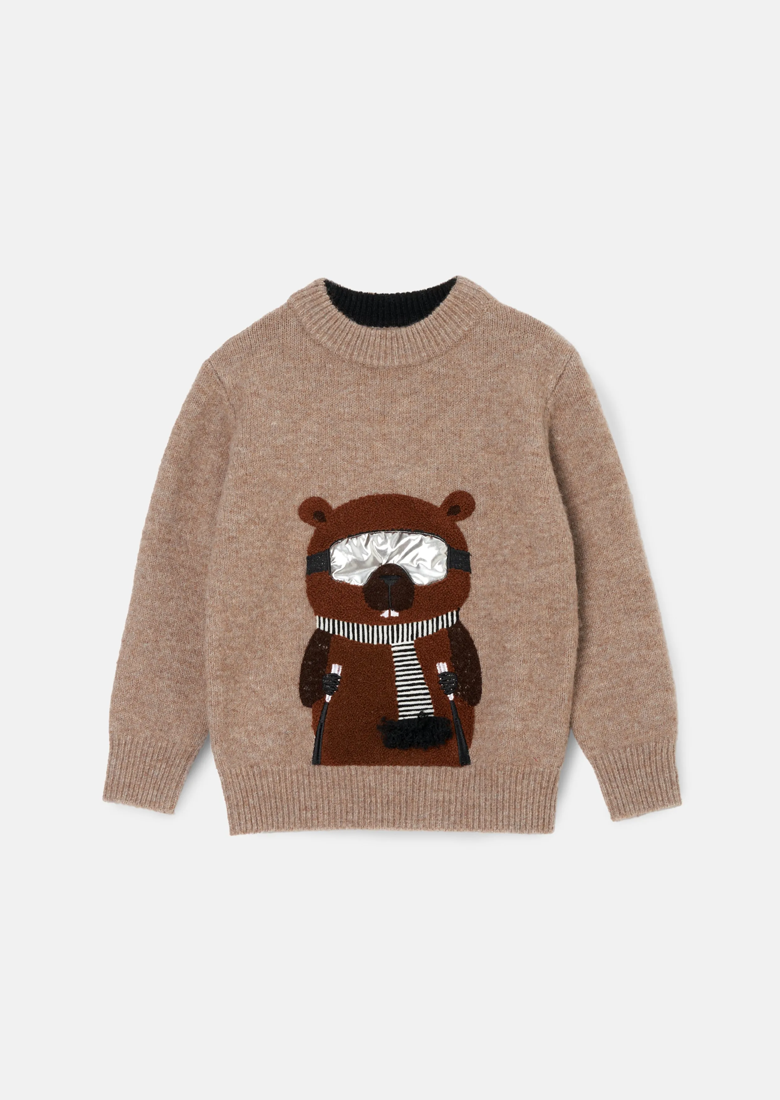 Jules Brown Borg Ski Beaver Knit