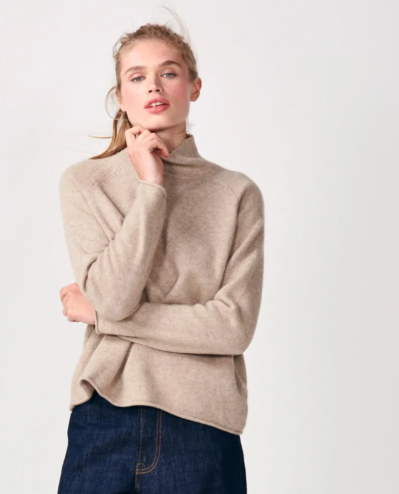 Jumper1234 Winter Wheat Cashmere Funnel Knit