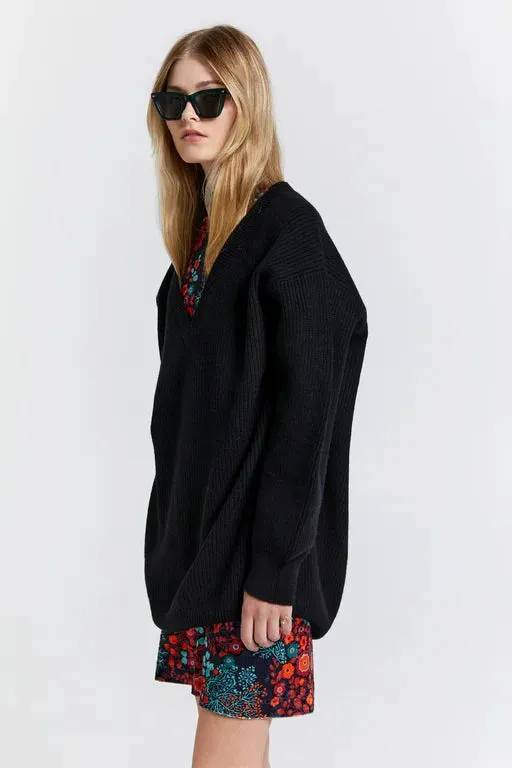 Karen Walker Naomi Oversized Cashmere Sweater - Black