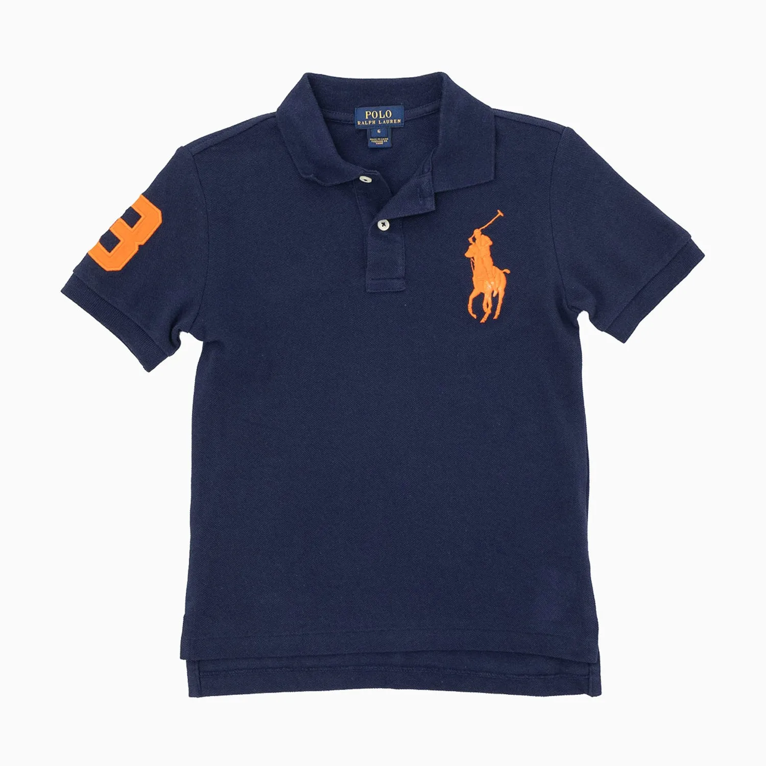 Kid's Big Logo Short Sleeve Polo Shirt